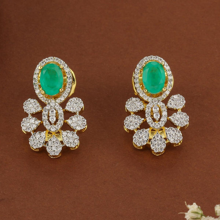 Sparkling Diamond Design Studs