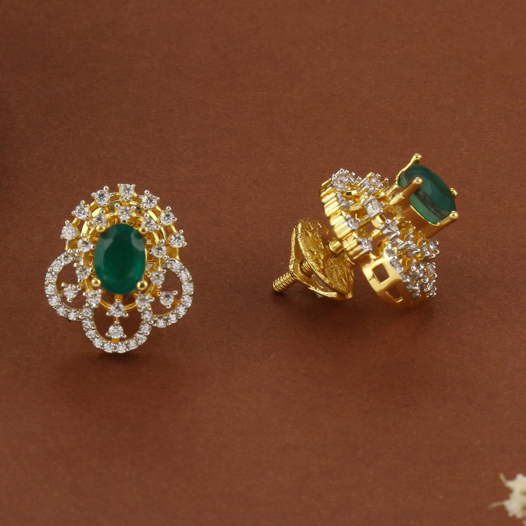 Trendy Glow Diamond Design Studs