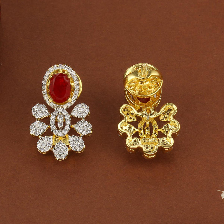 Gleaming Diamond Design Studs