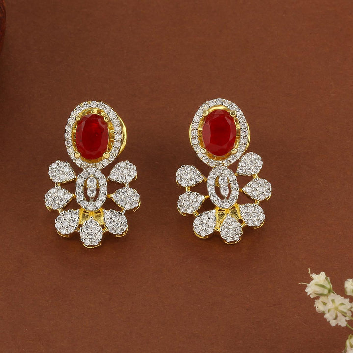 Gleaming Diamond Design Studs