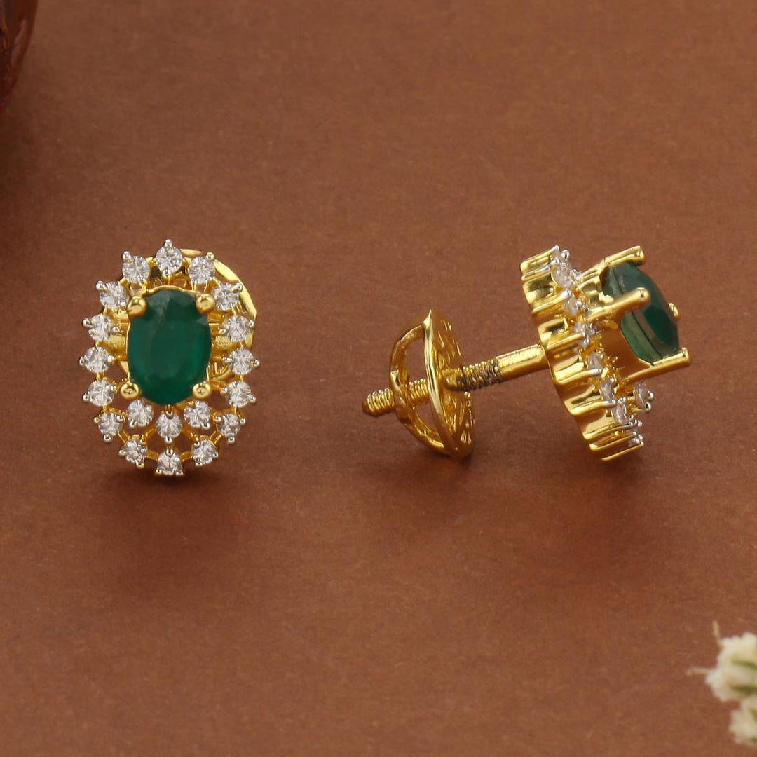 Ishika Diamond Design Studs