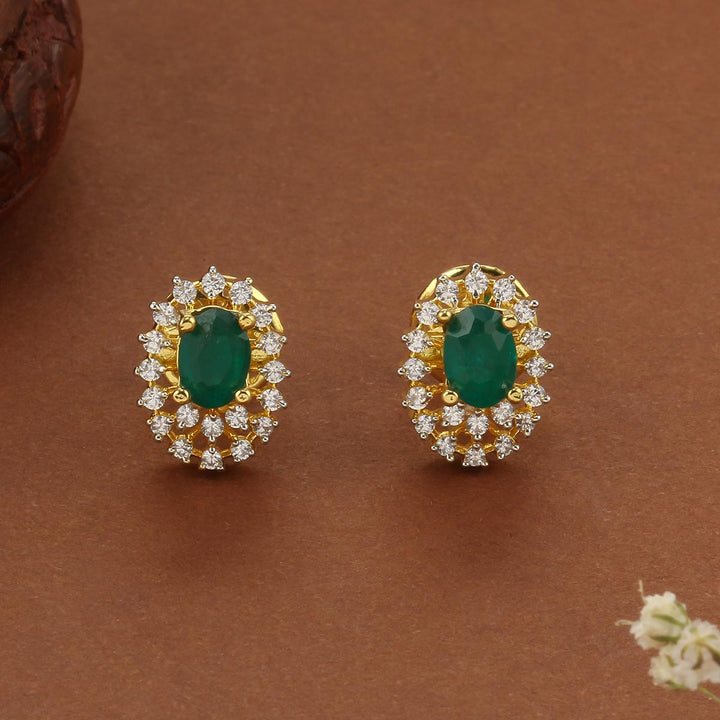 Ishika Diamond Design Studs