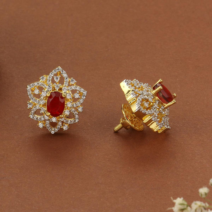 Samaira Diamond Design Studs