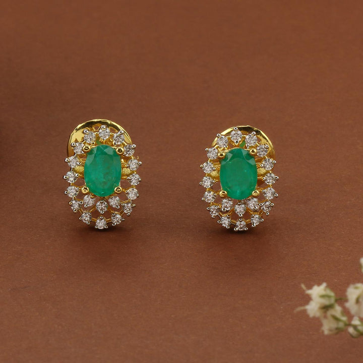 Zylina Diamond Design Studs