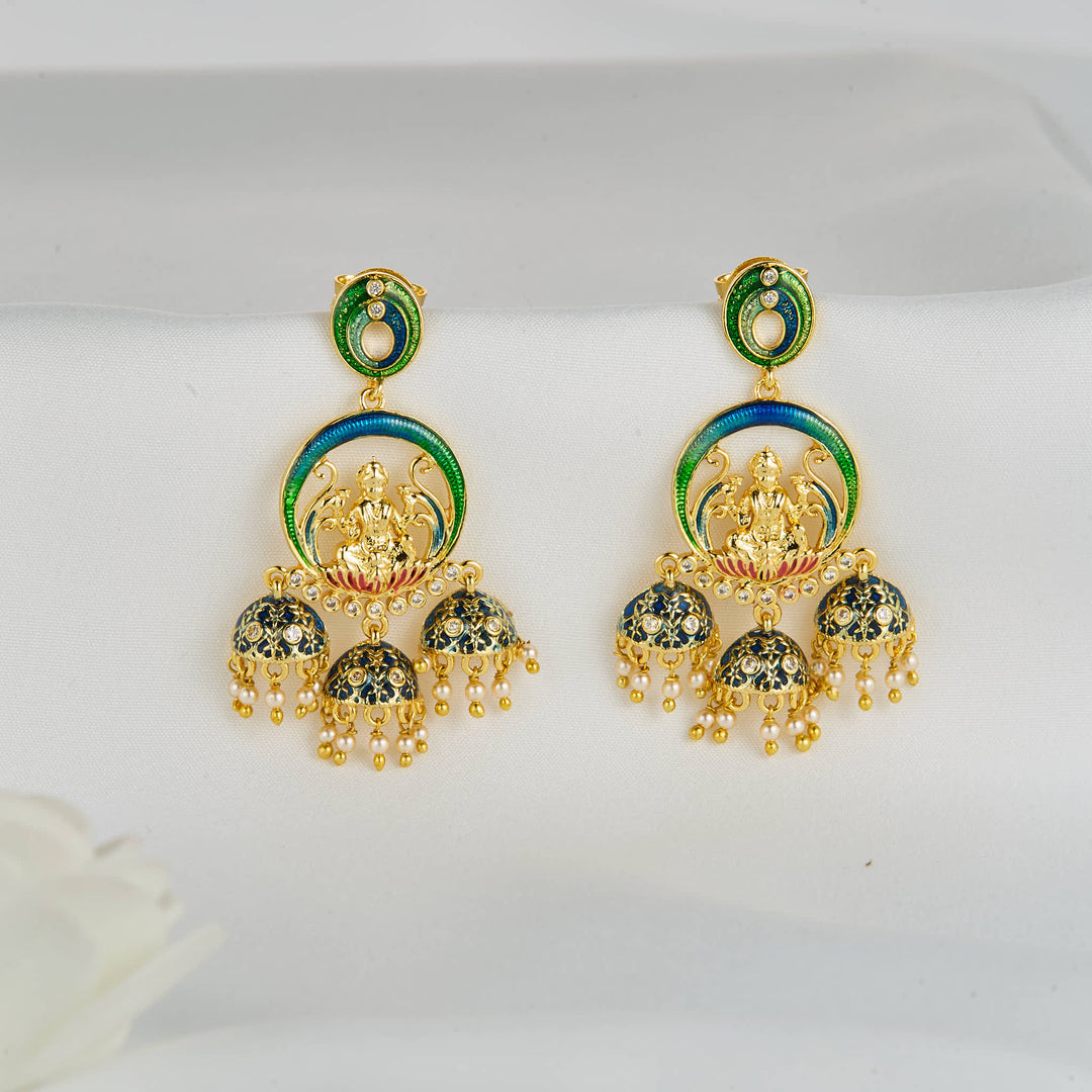 Lakshmi Designed Long Earrings