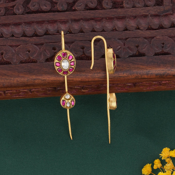 Harini Kundan Needle Ear cuffs