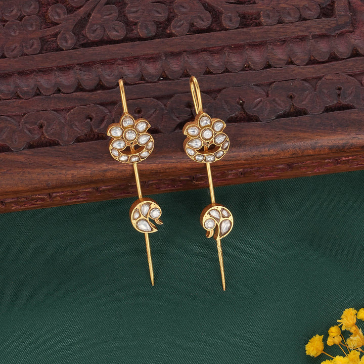 Mishka Kundan Needle Ear cuffs
