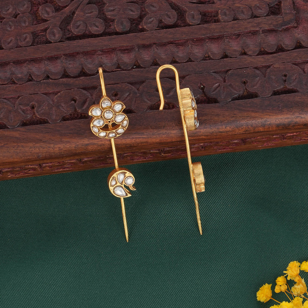 Mishka Kundan Needle Ear cuffs