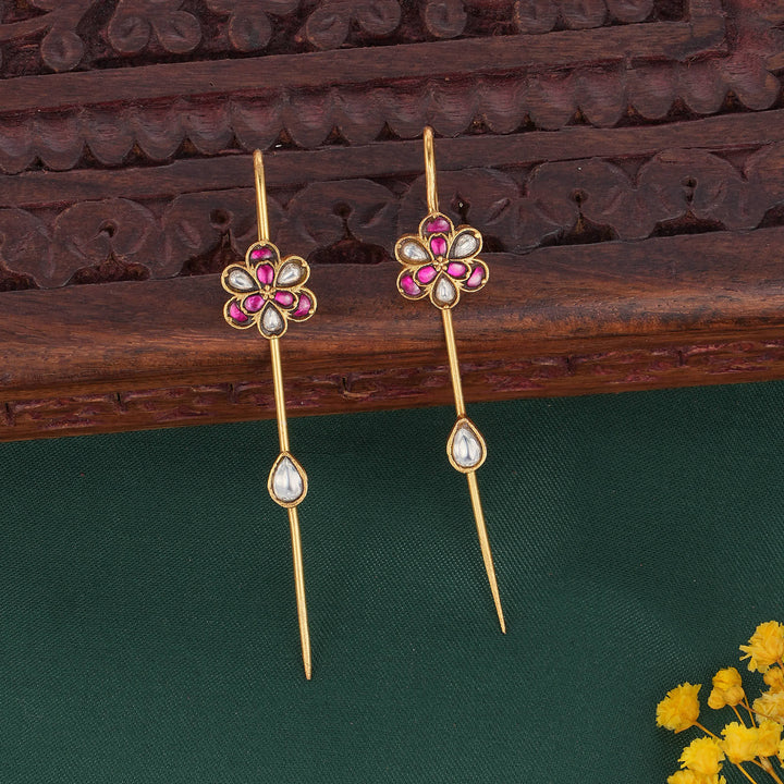 Hridya  Needle Ear cuffs
