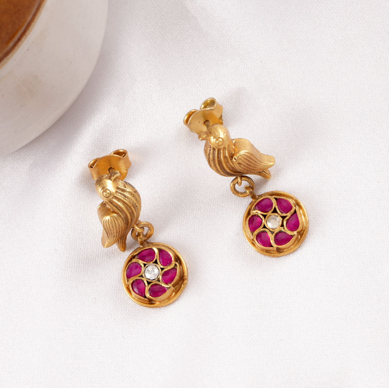 Zariya Kundan Drops