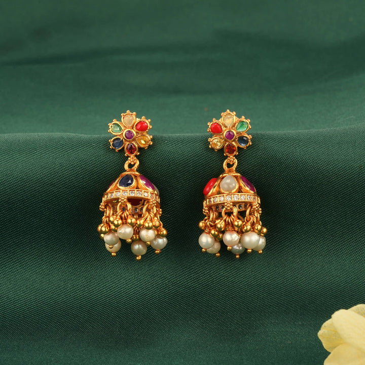 Nivara Stone Jhumkas