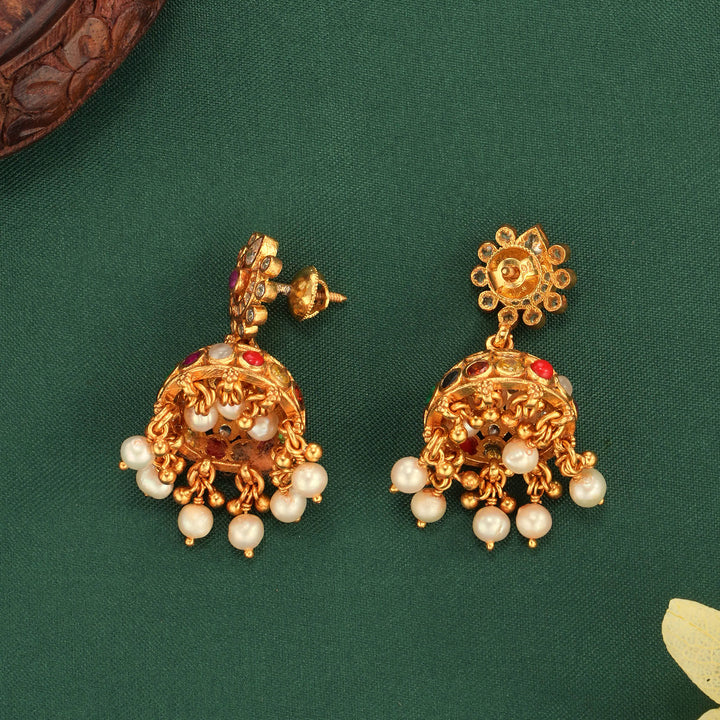 Ziva Stone Jhumkas