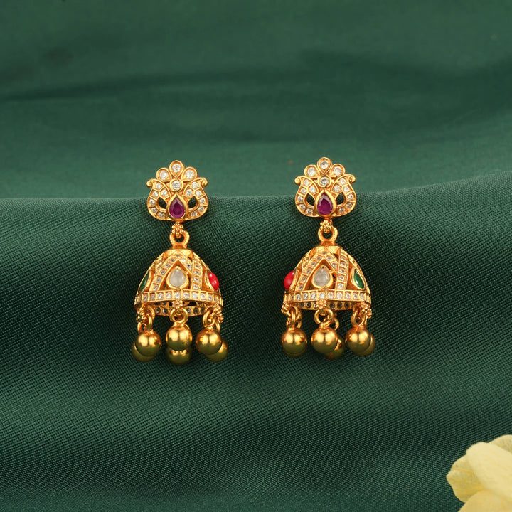 Chara Stone Jhumkas