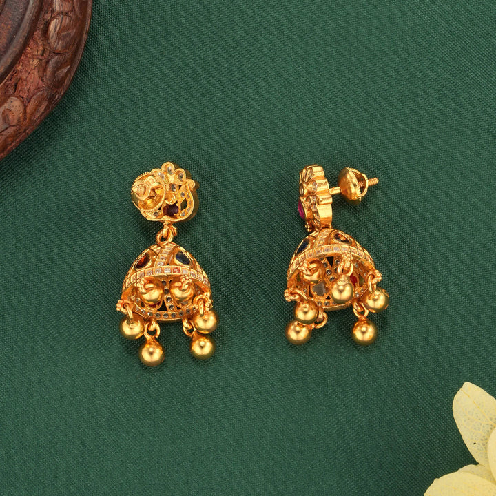 Chara Stone Jhumkas