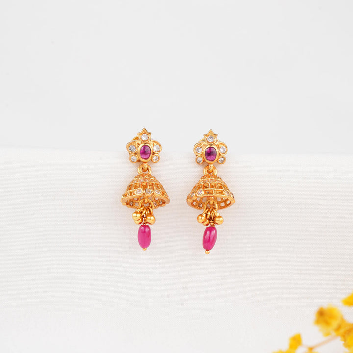 Nethika Stone Jhumkas