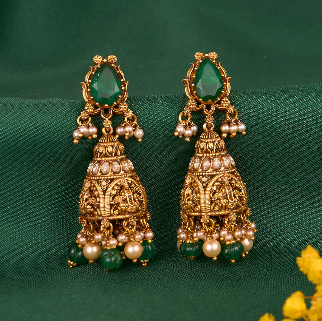 Vindhyavasini Nagas Drops Earrings