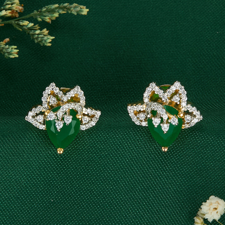 Tanisha Diamond Design Studs
