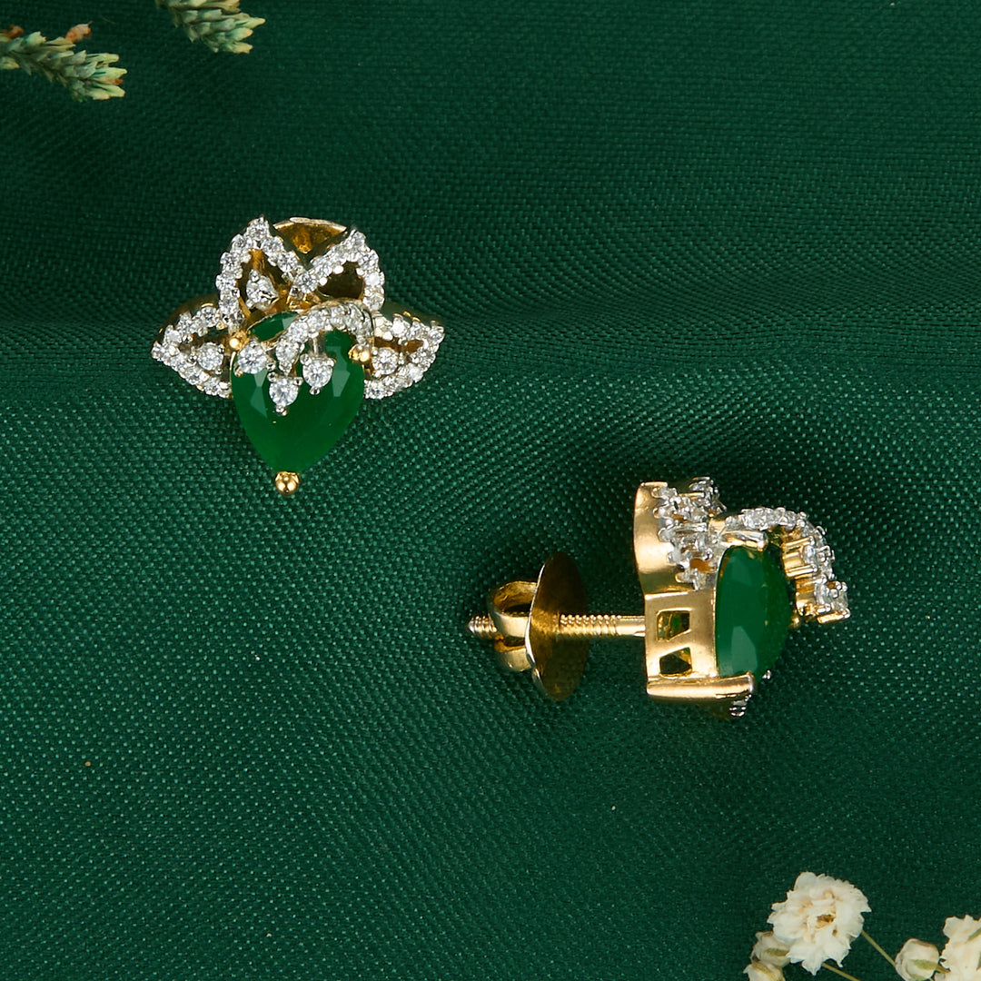 Tanisha Diamond Design Studs