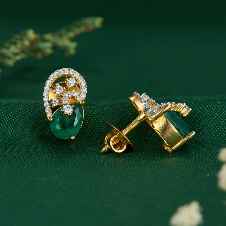 Tivana Diamond Design Studs