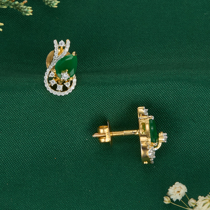 Nidhra Diamond Design Studs