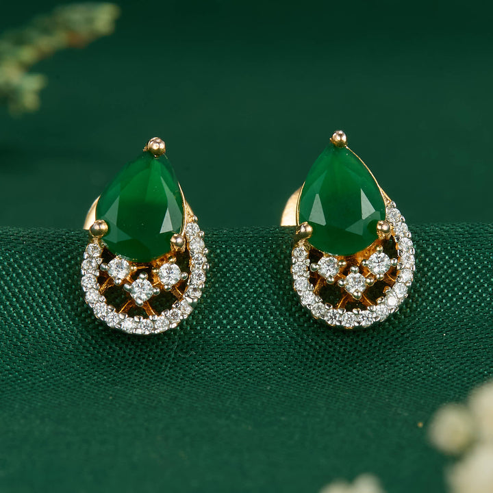 Yahibha Diamond Design Studs
