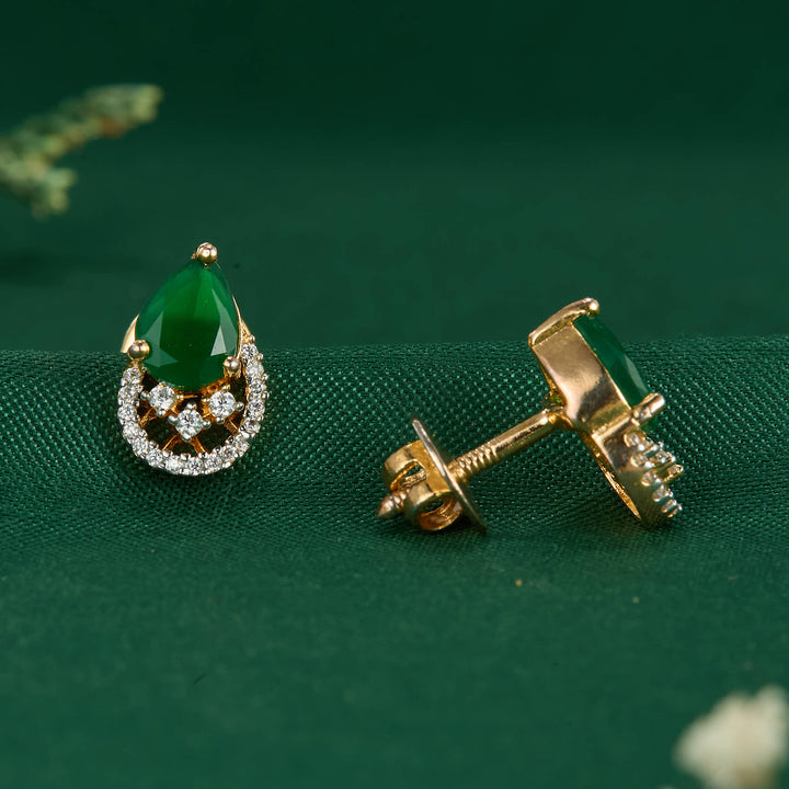 Yahibha Diamond Design Studs