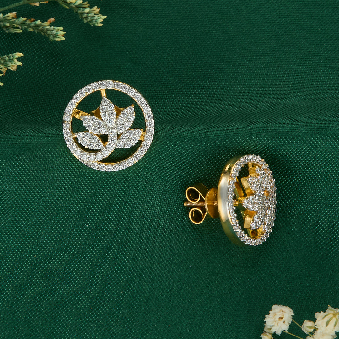 Denisha Diamond Design Studs