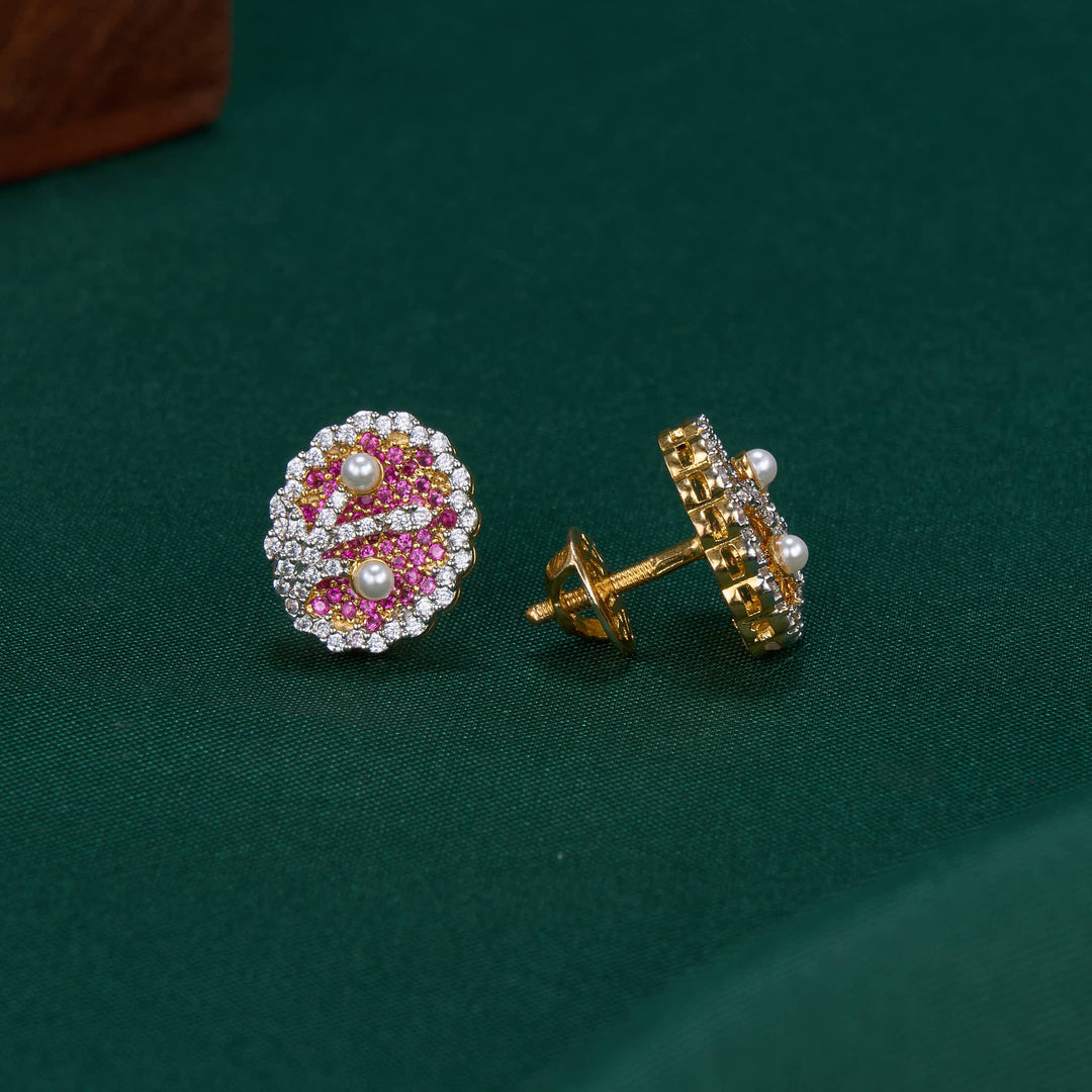 Pretty Look Diamond Design Studs