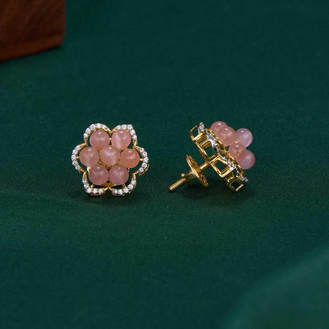 Farusha Diamond Design Studs