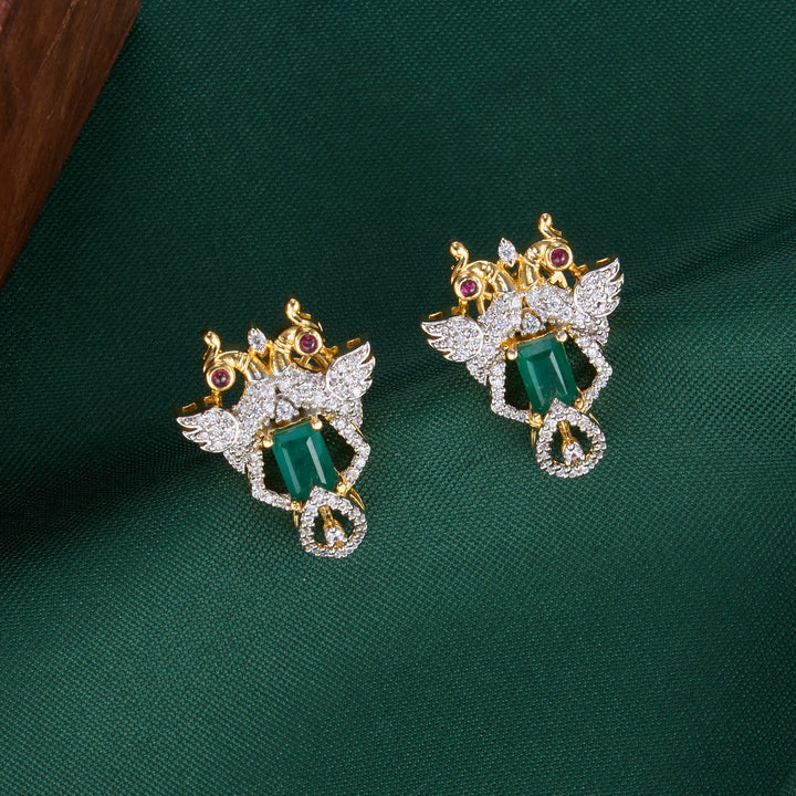 Dheevikha Diamond Design Studs