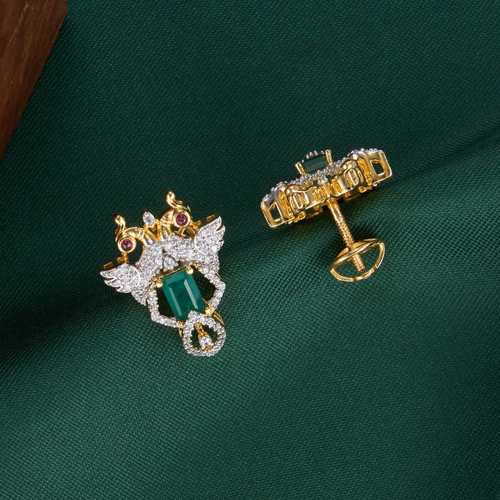 Dheevikha Diamond Design Studs