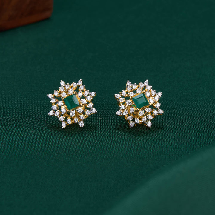 Dazzle Diamond Design Studs