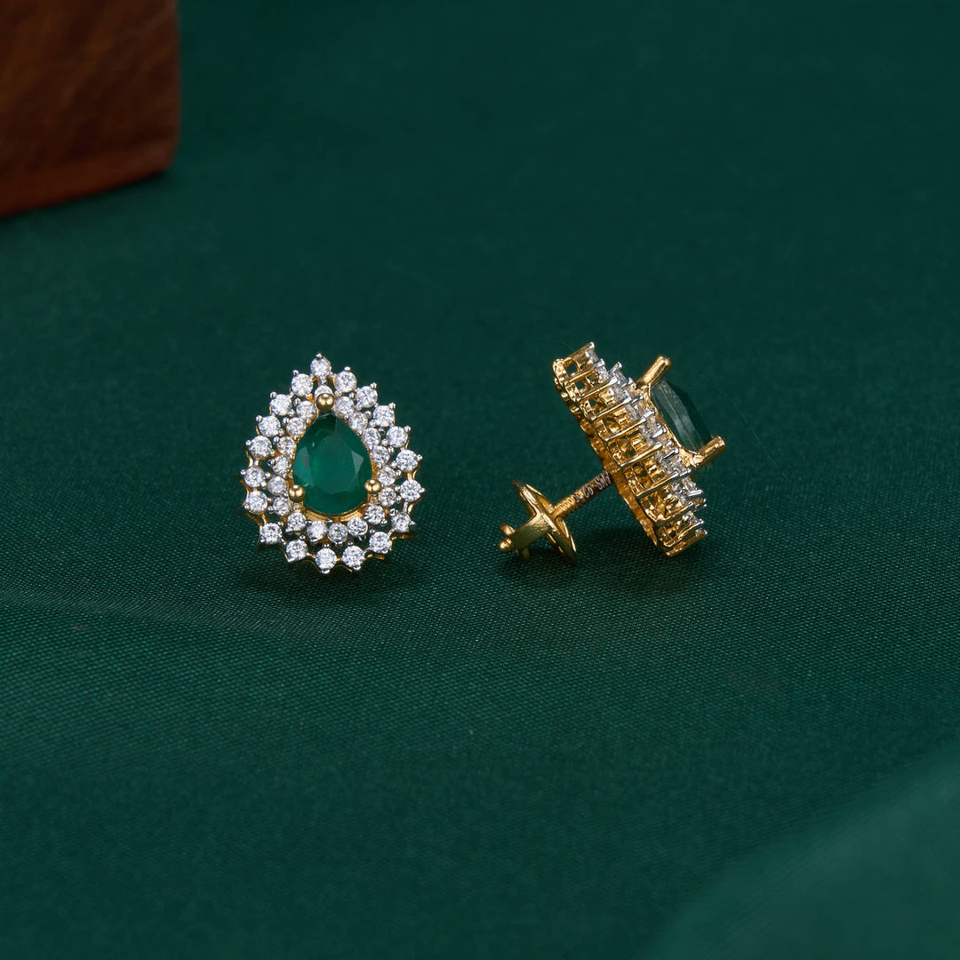 Little Charm Diamond Design Studs
