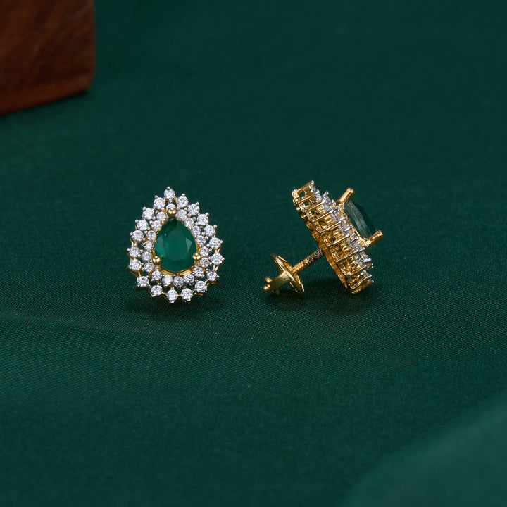 Little Charm Diamond Design Studs