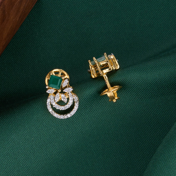 Zintha Diamond Design Studs