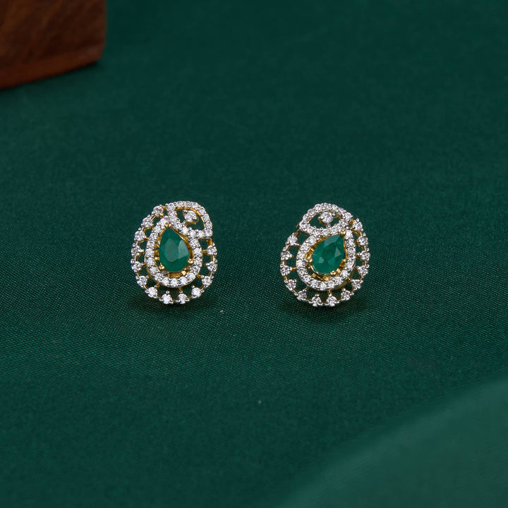 Little Charming Diamond Design Studs