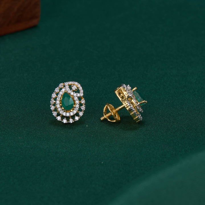 Little Charming Diamond Design Studs