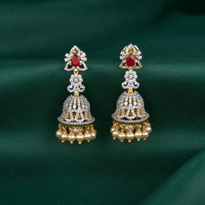 Glittering Avikam Jhumkas