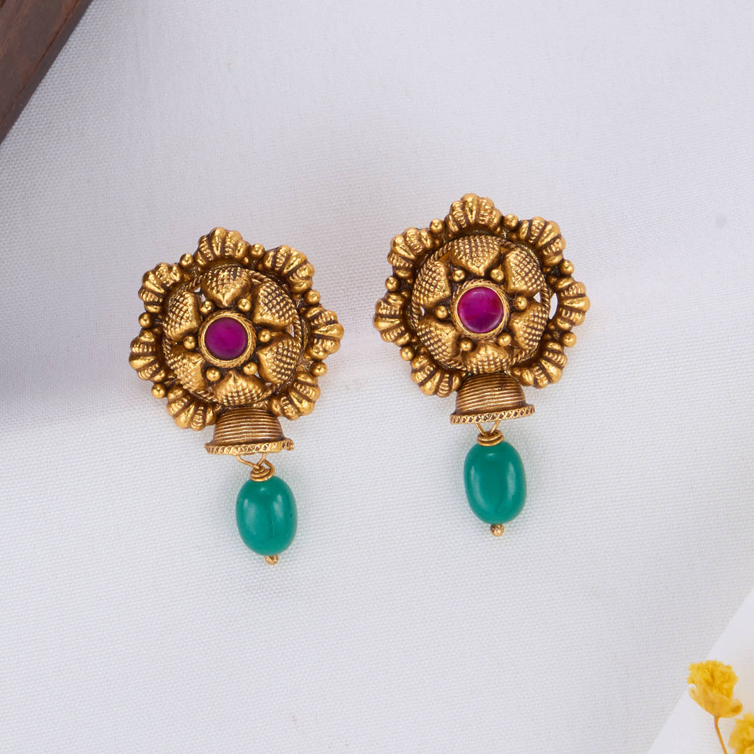 Leyasri Nagas Drops Earrings