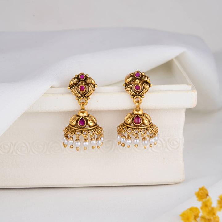 Divine Radiance Nagas Jhumkas