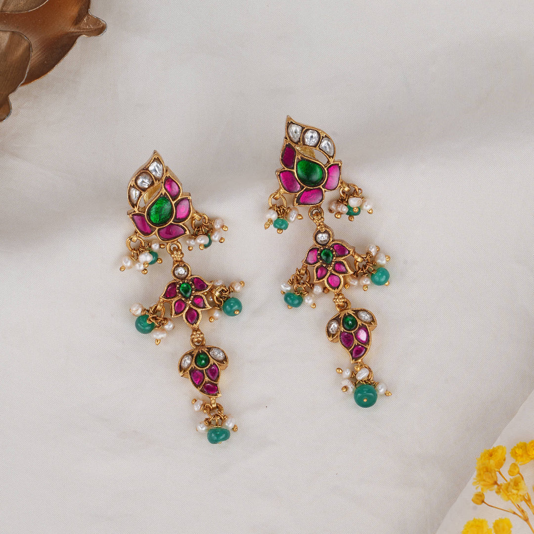Aadhikaa Kundan Long Earrings