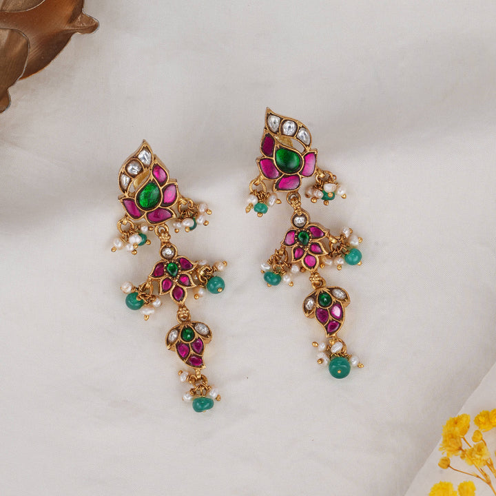 Aadhikaa Kundan Long Earrings