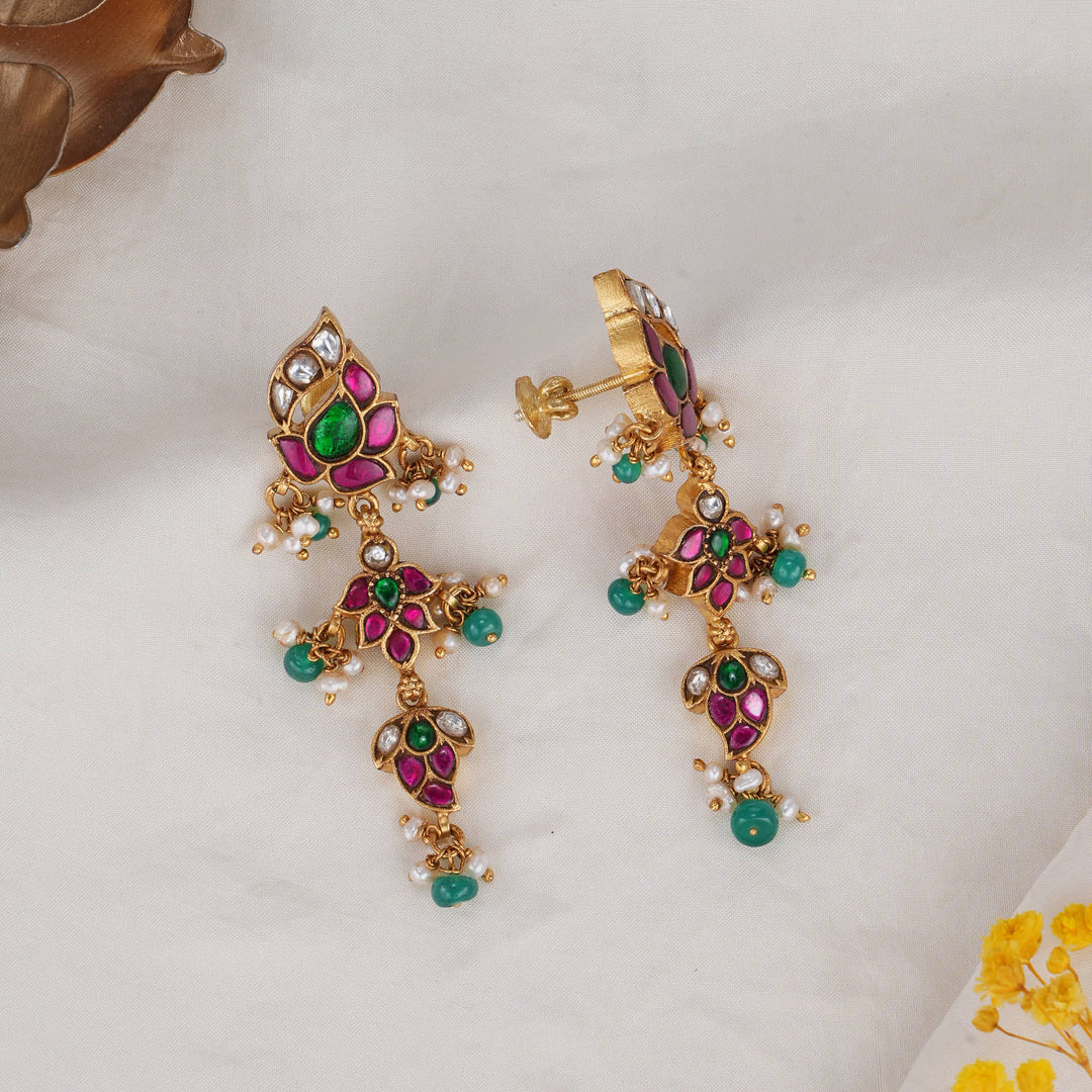 Aadhikaa Kundan Long Earrings