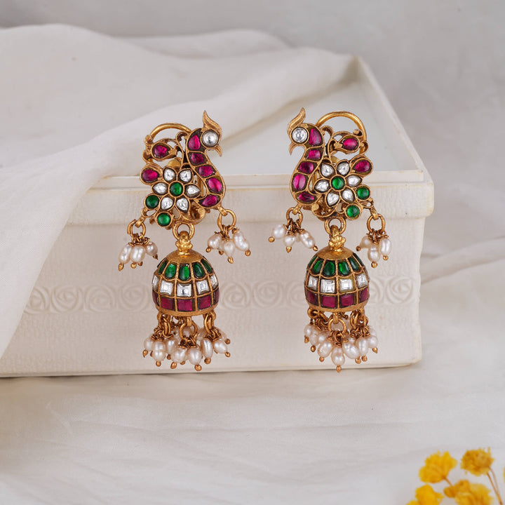 Riyana Kundan Jhumkas