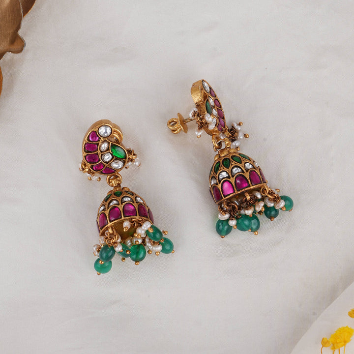 Liyasri Kundan Jhumkas