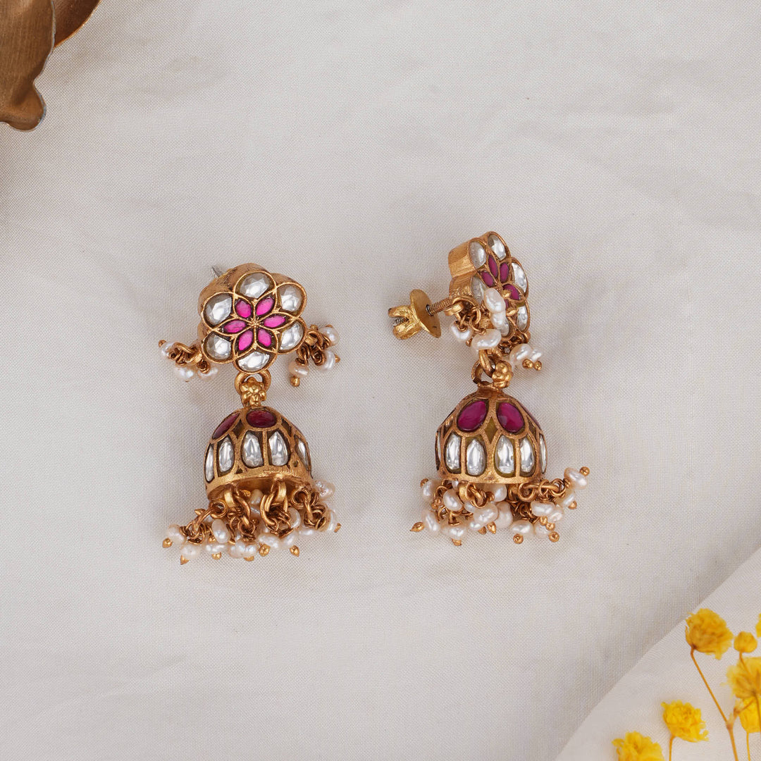 Grisha Kundan Jhumkas
