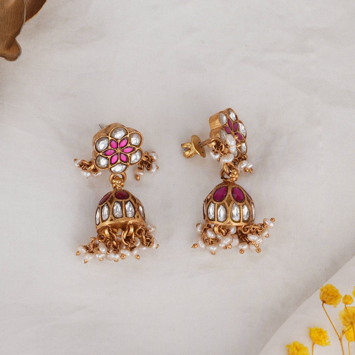 Grisha Kundan Jhumkas