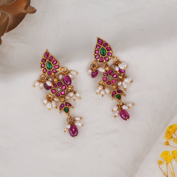 Deepthikaa Kundan Long Earrings