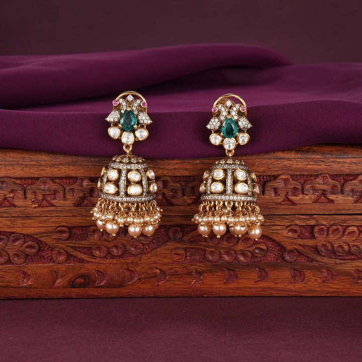 Admirable Moissanite Jhumkas