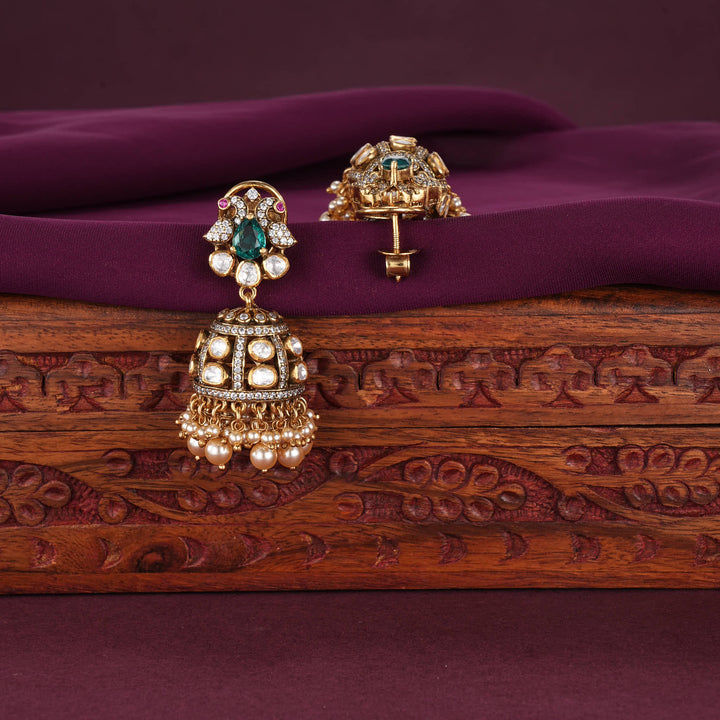 Admirable Moissanite Jhumkas